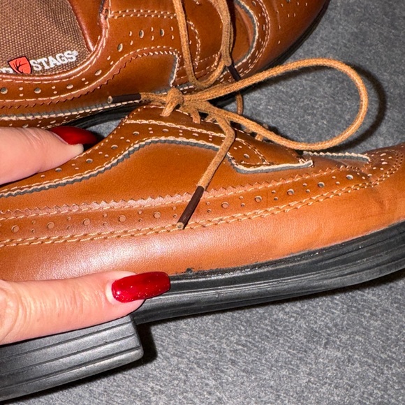 Deer Stags-Boys' Brown Formal Dress Shoes Size Big Kid 3 - Picture 16 of 16